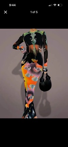 Sexy graphic print body con - print,