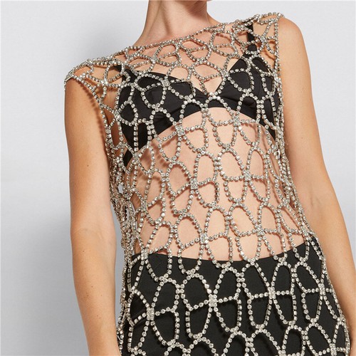 Women vest rhinestone - vest,