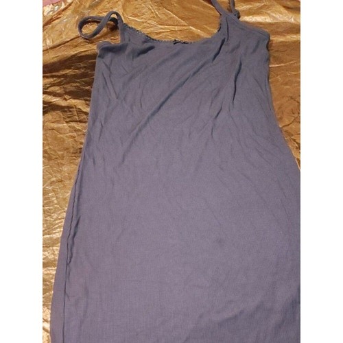 Cotton blue midi - slip, dress