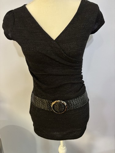 Body central black sparkly - central,