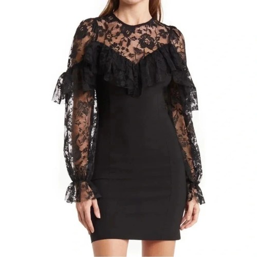 Topshop illusion lace yoke - topshop,