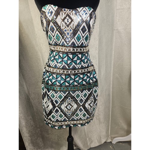Body central sequin strapless - central,