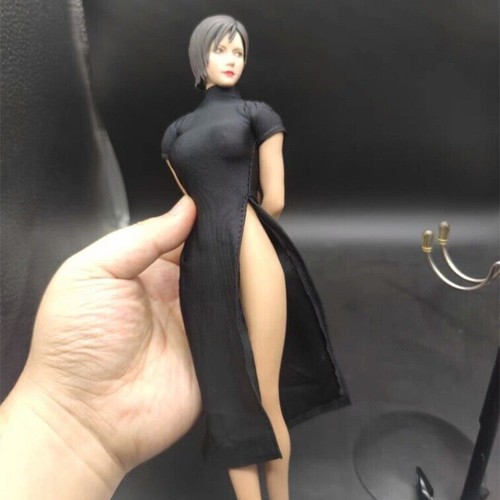 Scale black cheongsam - 1:6,