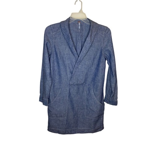 Free people blue linen cotton - blue,